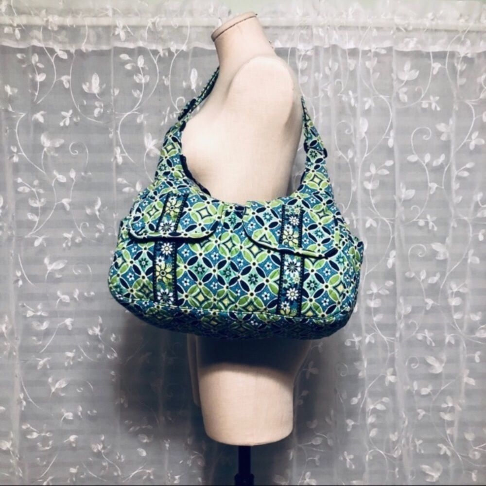 Vera Bradley Daisy Daisy Tote Bag Handbag - Picture 5 of 7